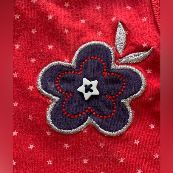 Healthtex Vintage Toddler Girl Red Sleeveless Dress with Flower Detail - 3T - Picture 5 of 9